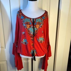 Free People red peasant top
